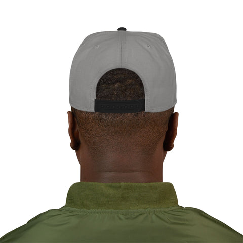 Embroidered Lawn Care Snapback Hat — Green Grass Text Cap
