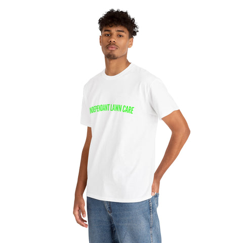 Independent Lawn Care Unisex Heavy Cotton Tee, Gardening Shirt, Lawn Care Work Tee, Outdoor Worker Clothing, Gift for Landscapers